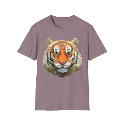 Tiger Shirt Unisex Animal Tee Gildan Softstyle 64000 Cotton Tee