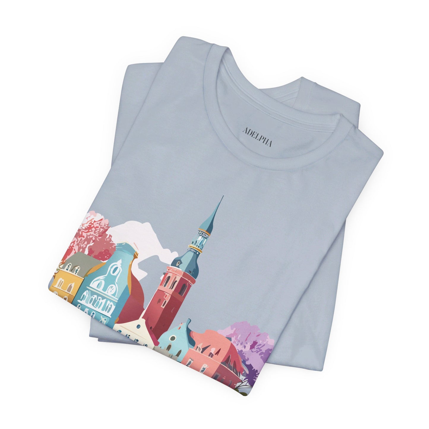 Natural Cotton Tee Shirt - Beautiful Places Collection - Warnemünde and Rostock - Germany