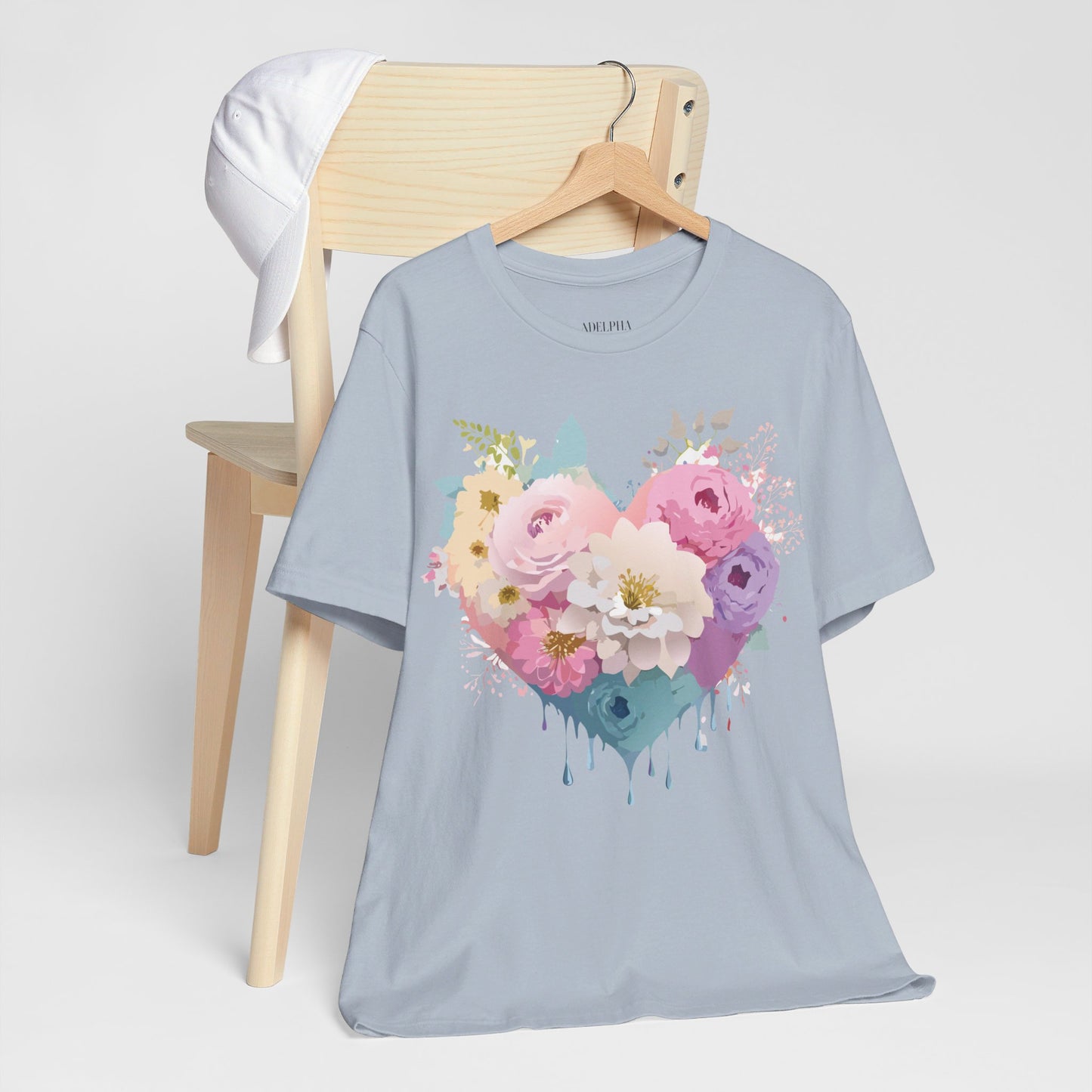 T-Shirt aus natürlicher Baumwolle – Love Story-Kollektion