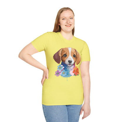 Unisex Dog Shirt Animal Graphic Tee Soft Cotton Gildan 64000