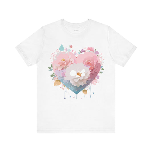 Natural Cotton Tee Shirt - Love story Collection