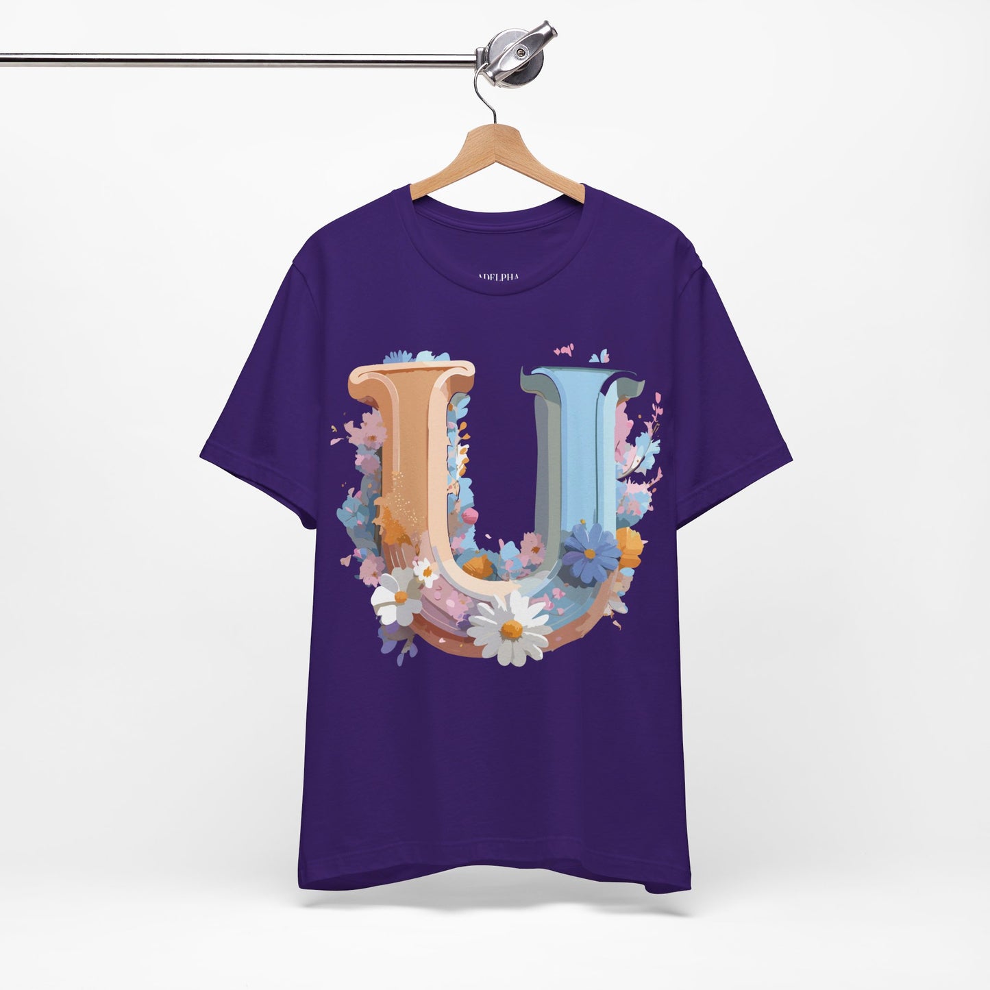 T-shirt en coton naturel - Collection Lettres - U