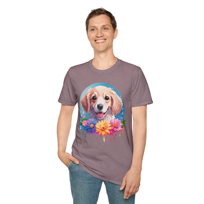Unisex Dog Shirt Animal Tee Gildan Softstyle 64000 100 Percent Cotton