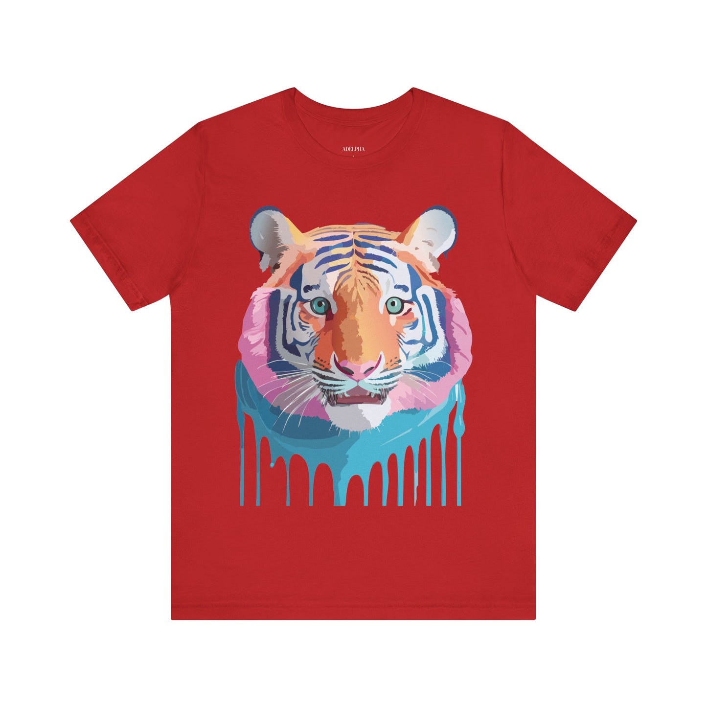 Natural Cotton Tee Shirt with Tiger