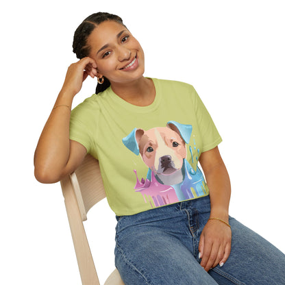 Dog Shirt Unisex Animal Tee Softstyle Gildan 64000 Cotton Tee