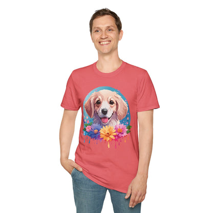 Unisex Dog Shirt Animal Tee Gildan Softstyle 64000 100 Percent Cotton