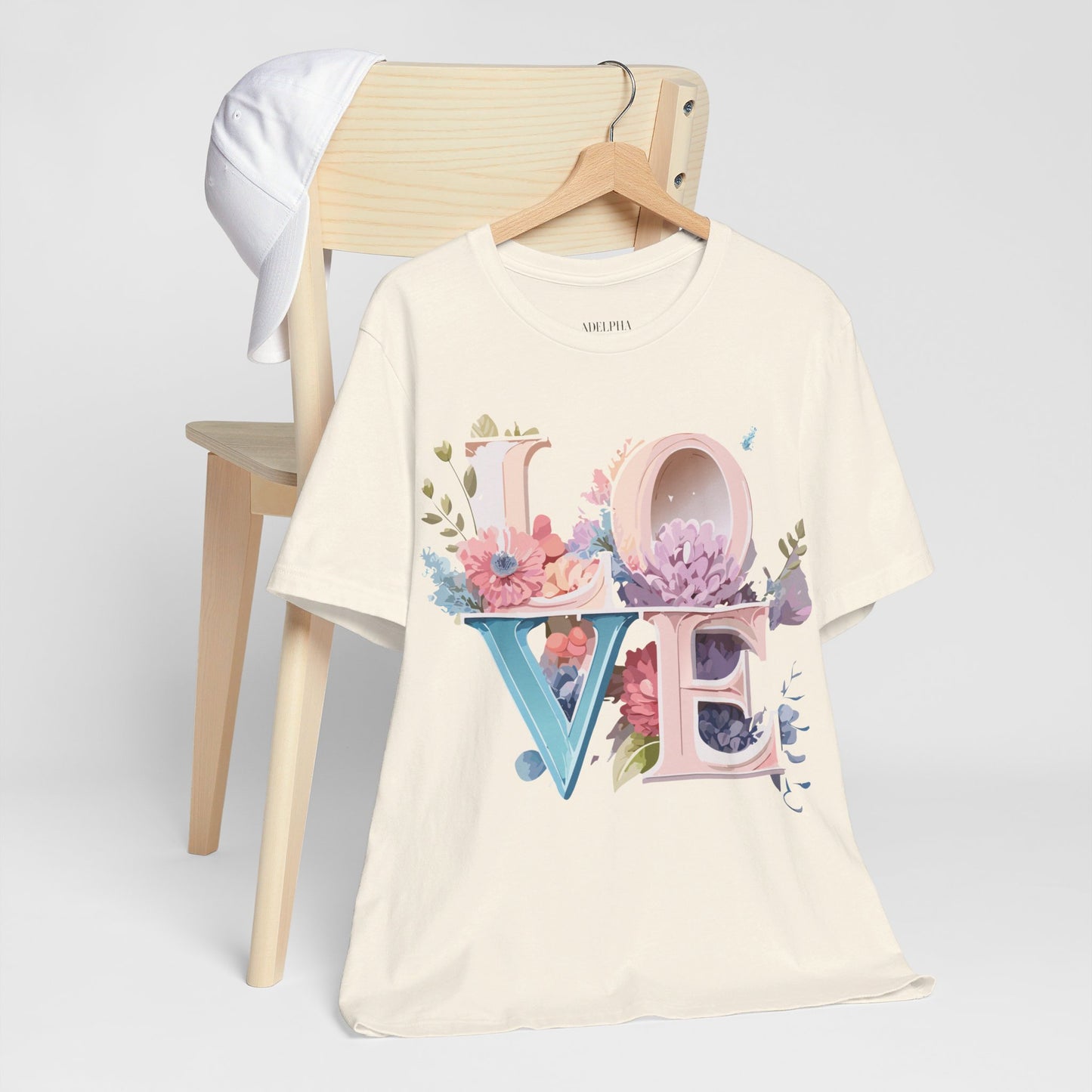 T-Shirt aus natürlicher Baumwolle – Love Story-Kollektion