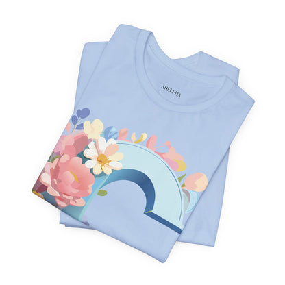 Natural Cotton Tee Shirt - Letters Collection - C Printify