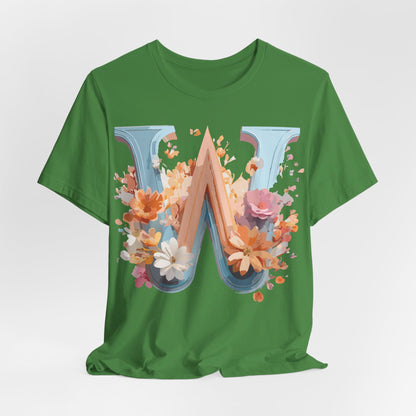 Natural Cotton Tee Shirt - Letters Collection - W Printify