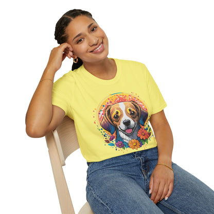 Dog Shirt Unisex Animal Tee Gildan 64000 Softstyle Ring Spun Cotton