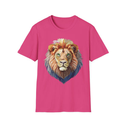 Lion Shirt Unisex Animal Tee Gildan Softstyle 64000 Cotton Comfort