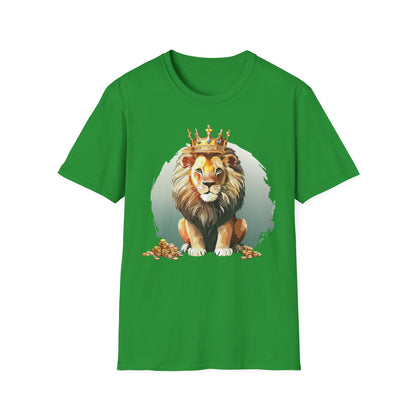 Unisex Lion Shirt Animal Tee Softstyle Gildan 64000 100 Percent Cotton Tee