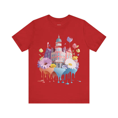 Natural Cotton Tee Shirt - Beautiful Places Collection - Amsterdam Printify