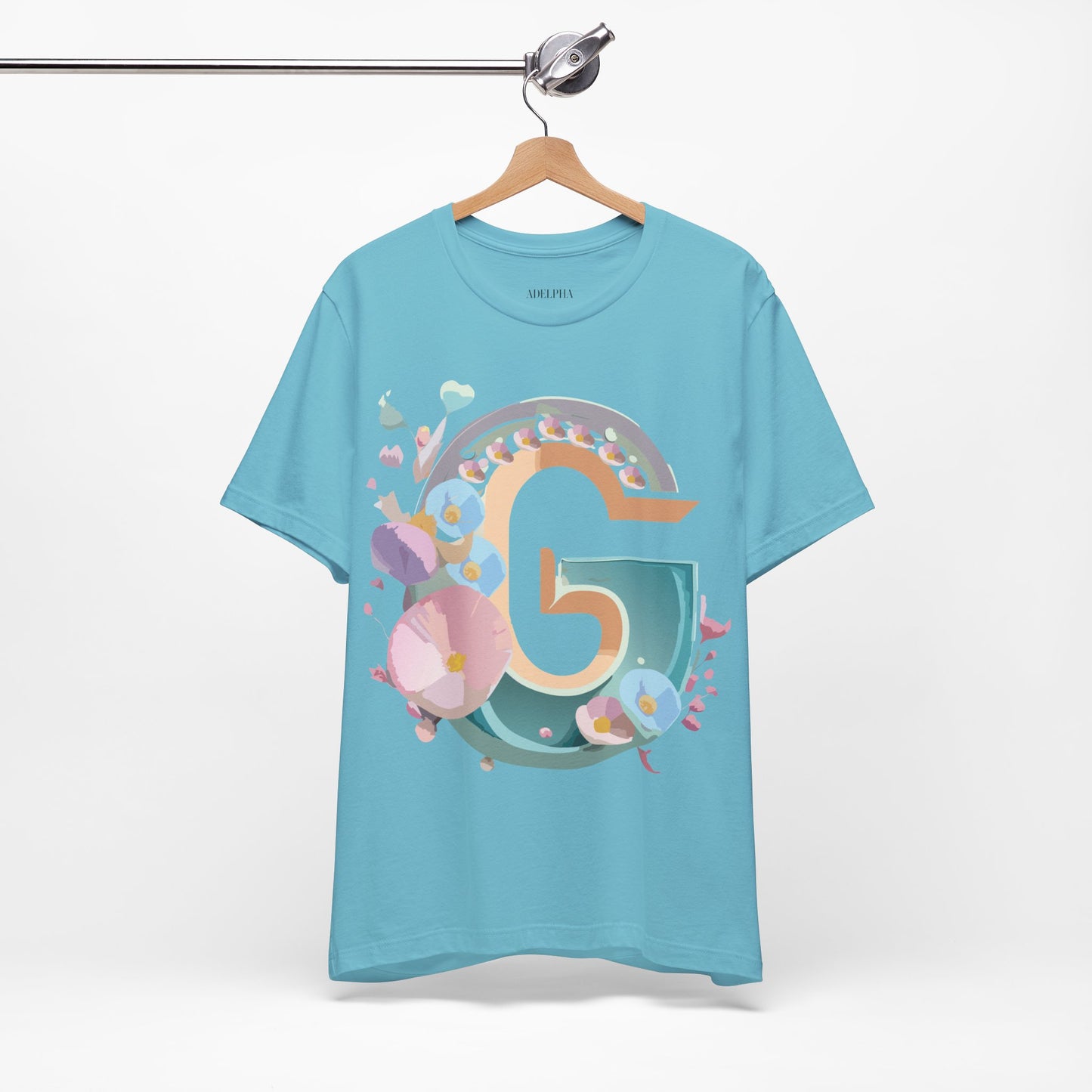 Natural Cotton Tee Shirt - Letters Collection - G