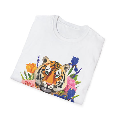 Tiger Shirt Unisex Animal Tee Gildan Softstyle 64000 100 Percent Cotton