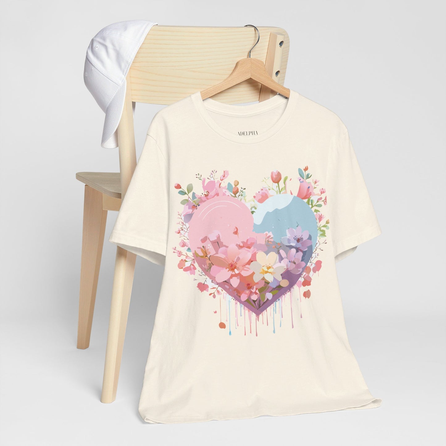 T-shirt en coton naturel - Collection Love story