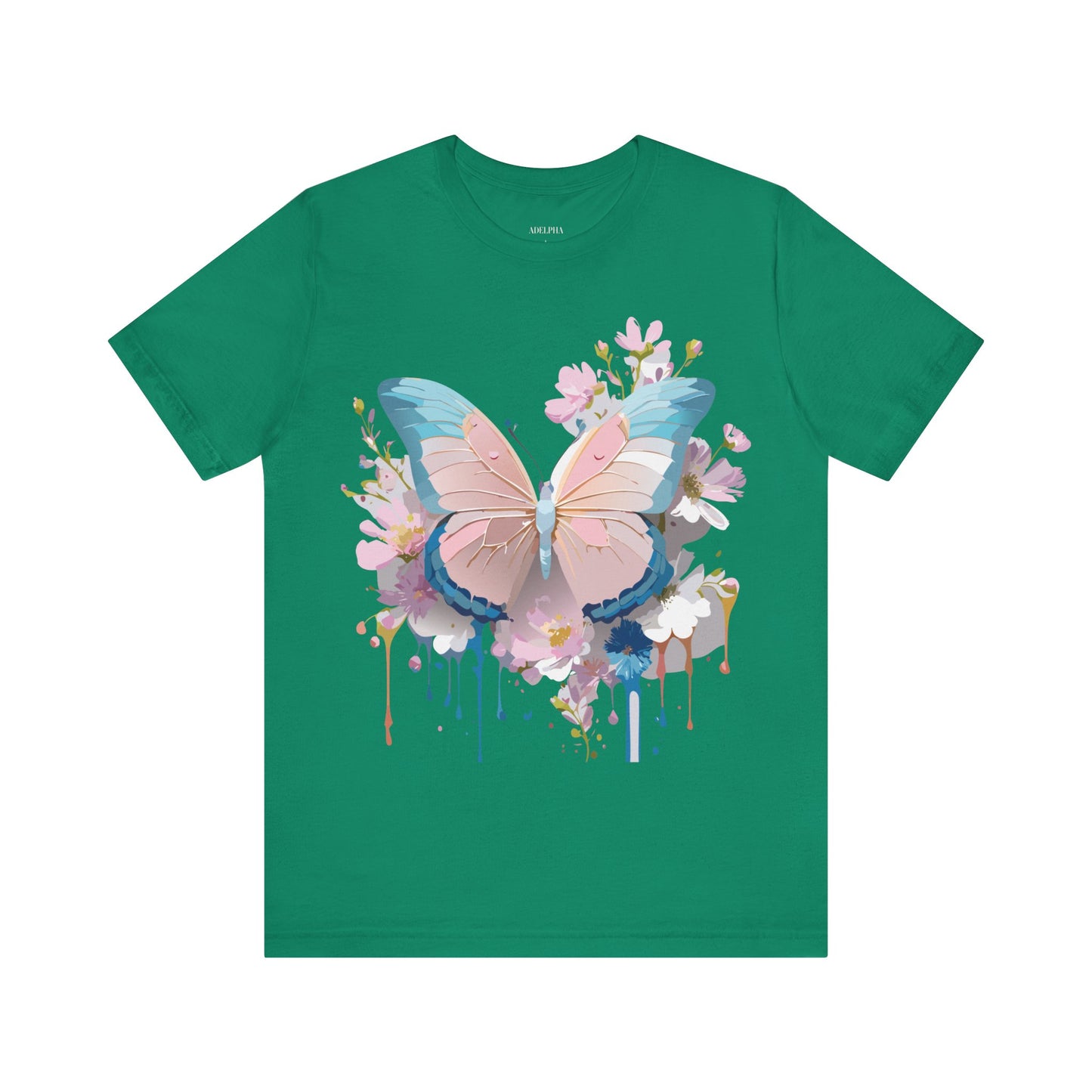 T-shirt en coton naturel avec papillon