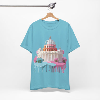 Natural Cotton Tee Shirt - Beautiful Places Collection - Rome Printify