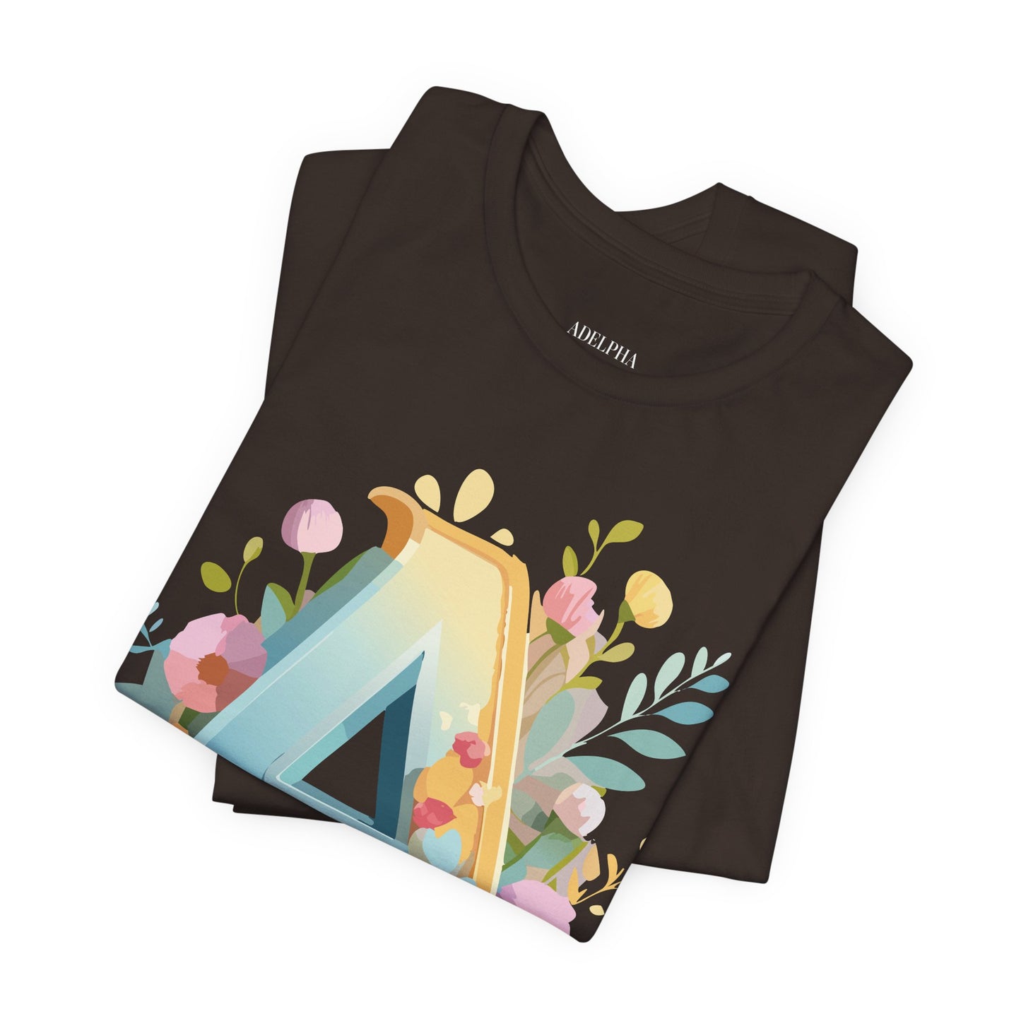 Natural Cotton Tee Shirt - Letters Collection - A