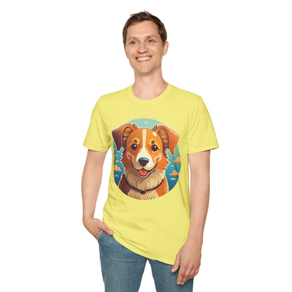 Dog Shirt Unisex Animal Tee One Hundred Percent Cotton Softstyle Gildan 64000