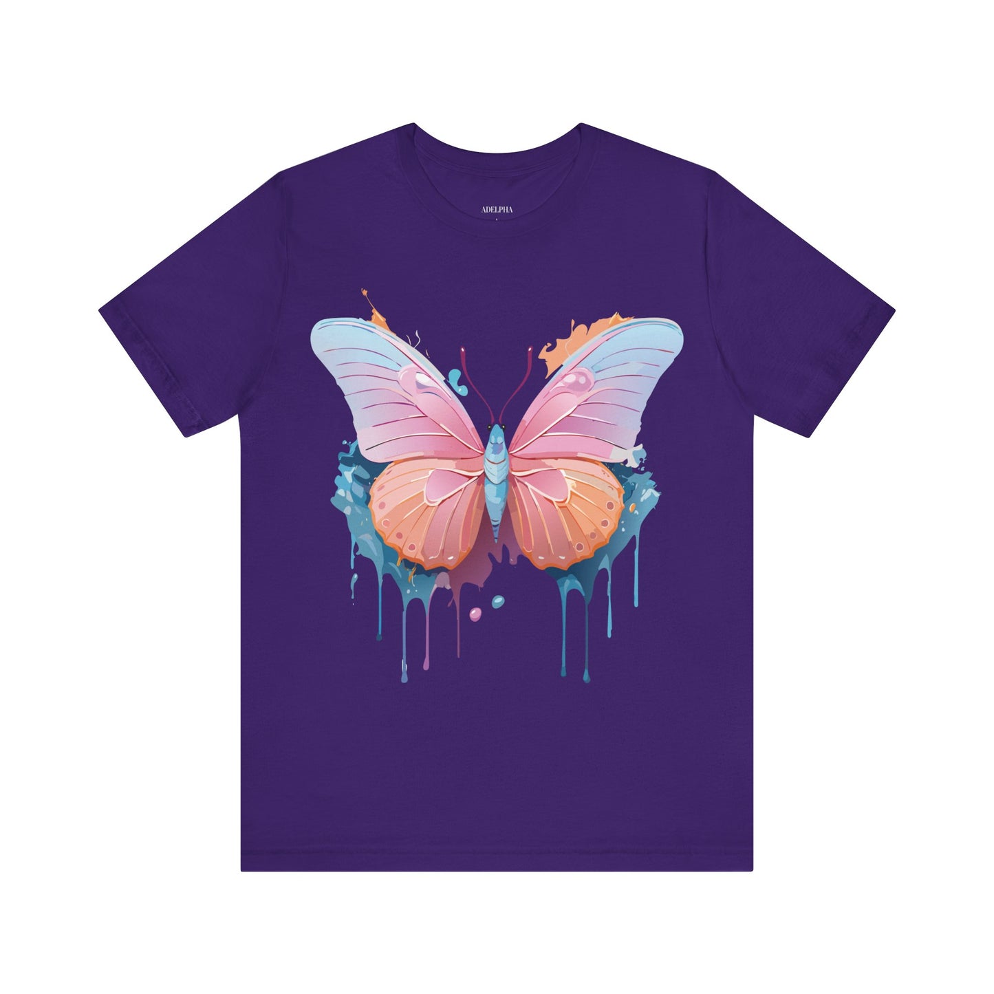 T-shirt en coton naturel avec papillon