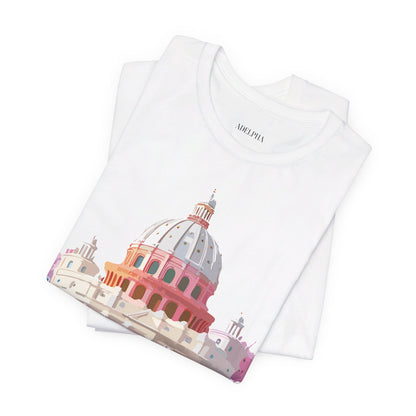 Natural Cotton Tee Shirt - Beautiful Places Collection - Rome Printify