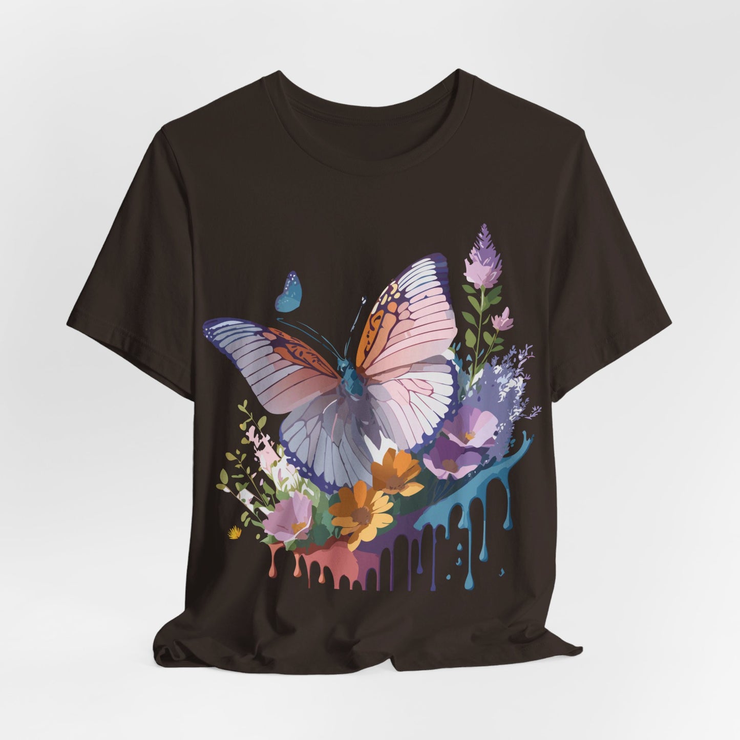 T-shirt en coton naturel avec papillon