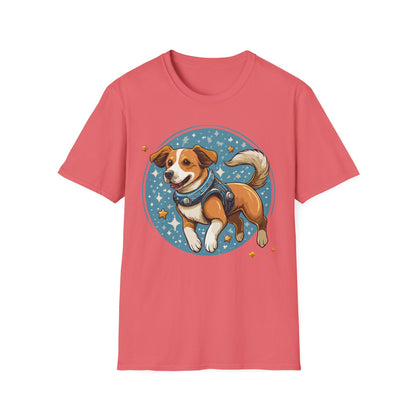 Unisex Dog And Animal Print Shirt Gildan Softstyle 64000 Tee