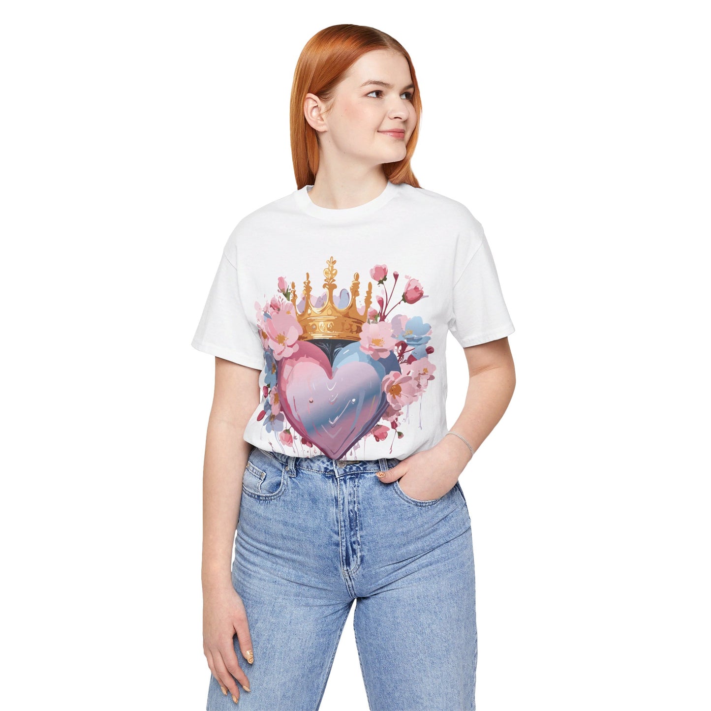 T-Shirt aus natürlicher Baumwolle – Love Story-Kollektion