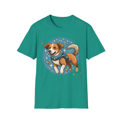 Unisex Dog And Animal Print Shirt Gildan Softstyle 64000 Tee