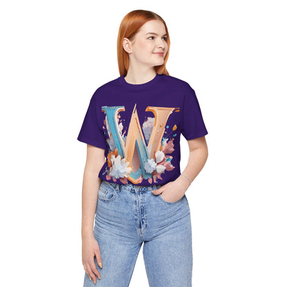 Natural Cotton Tee Shirt - Letters Collection - W Printify