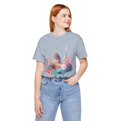 Natural Cotton Tee Shirt - Beautiful Places Collection - Vienna Printify