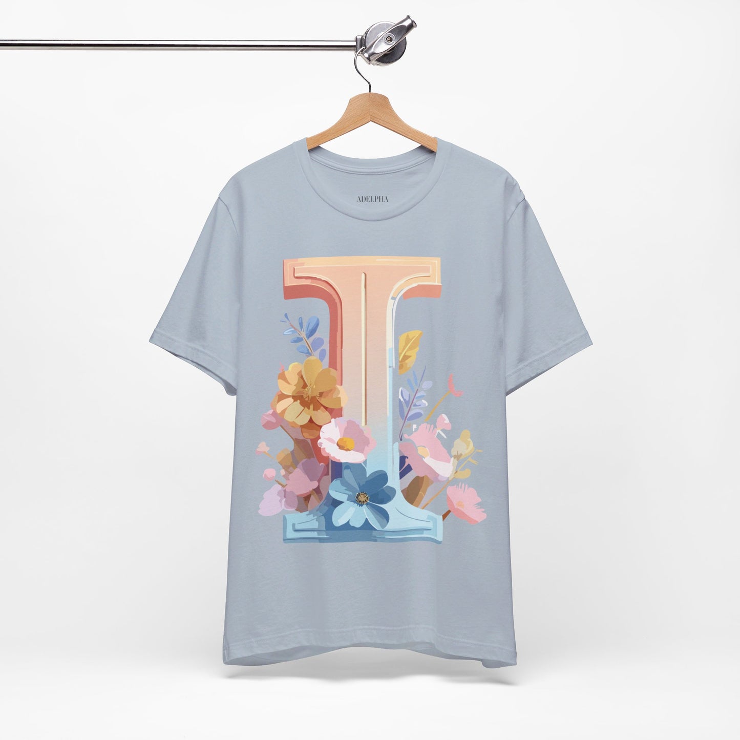 Natural Cotton Tee Shirt - Letters Collection - I