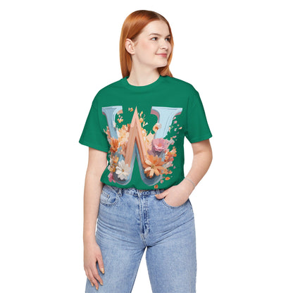 Natural Cotton Tee Shirt - Letters Collection - W Printify