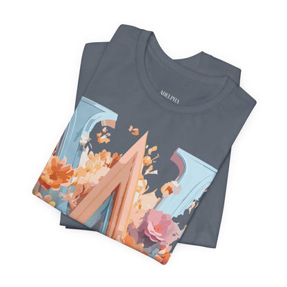 Natural Cotton Tee Shirt - Letters Collection - W Printify