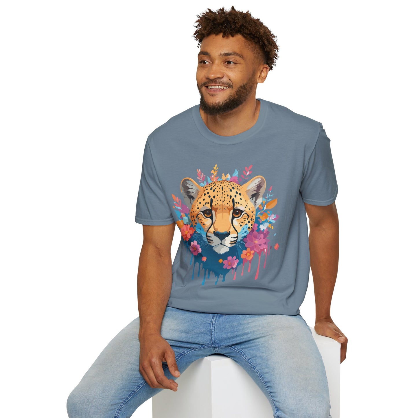 Cheetah Shirt, Shirt with Cheetah, Cheetah Tee, Shirt with Animals