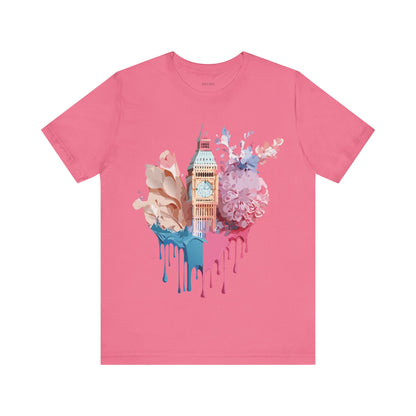 Natural Cotton Tee Shirt - Beautiful Places Collection - London Printify