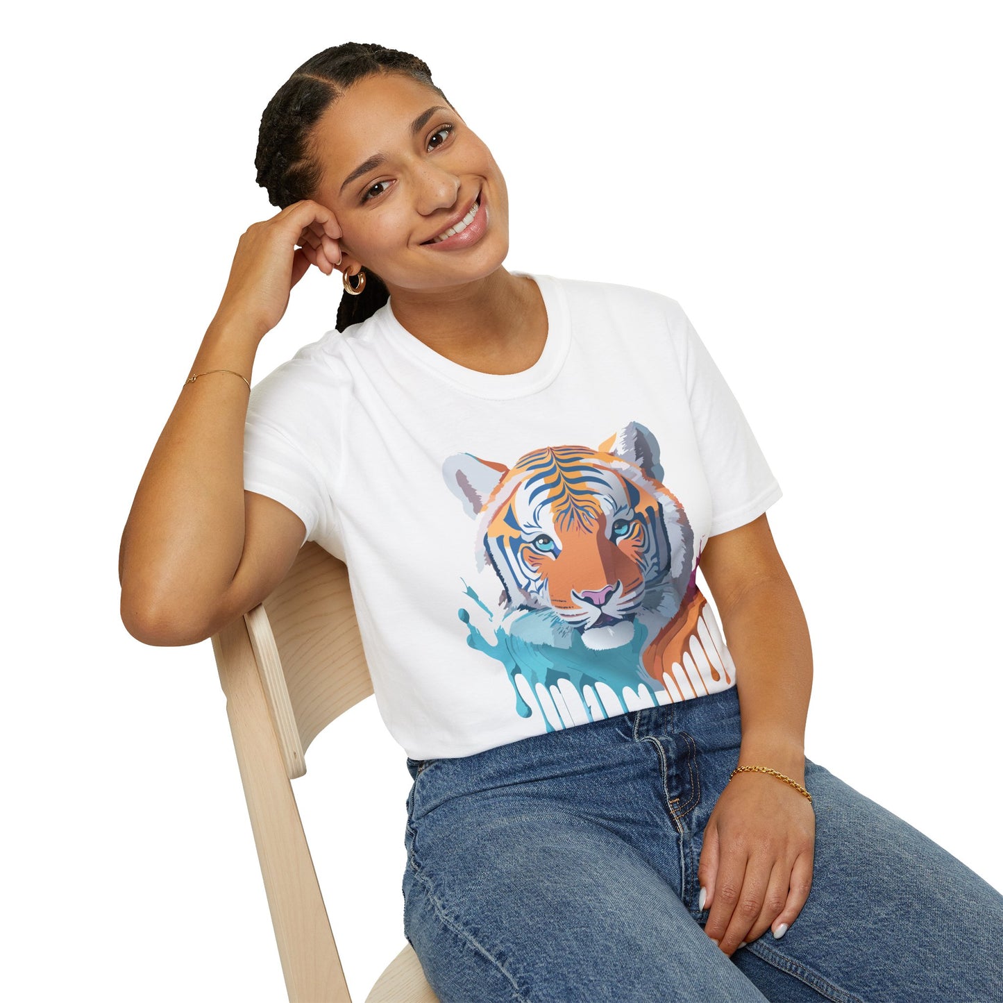 Tiger Shirt, Shirt with Tiger, Animal Tee, Shirt with Animals