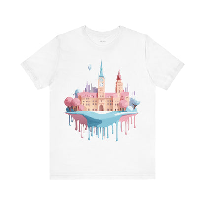 Natural Cotton Tee Shirt - Beautiful Places Collection - Prague Printify