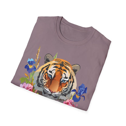 Unisex Tiger Shirt Softstyle Graphic Tee 100 Percent Cotton Apparel