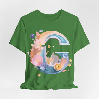 Natural Cotton Tee Shirt - Letters Collection - G Printify