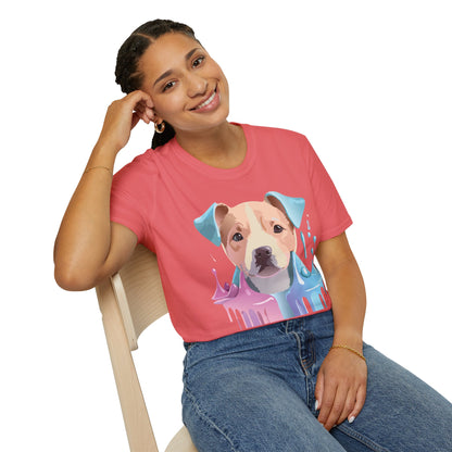 Dog Shirt Unisex Animal Tee Softstyle Gildan 64000 Cotton Tee