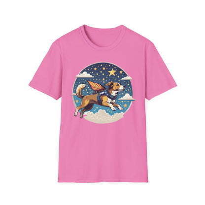 Dog Shirt Unisex Animal Print Tee Hundred Percent Cotton Softstyle Gildan 64000