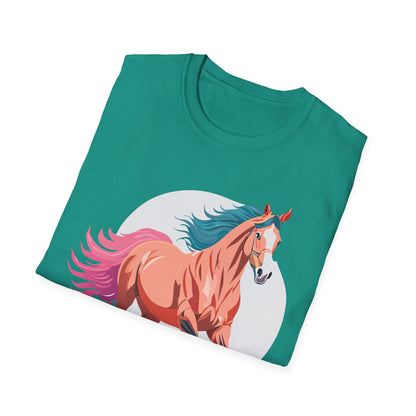 Unisex Horse Shirt Tee Gildan Softstyle 64000 Premium Ringspun Cotton
