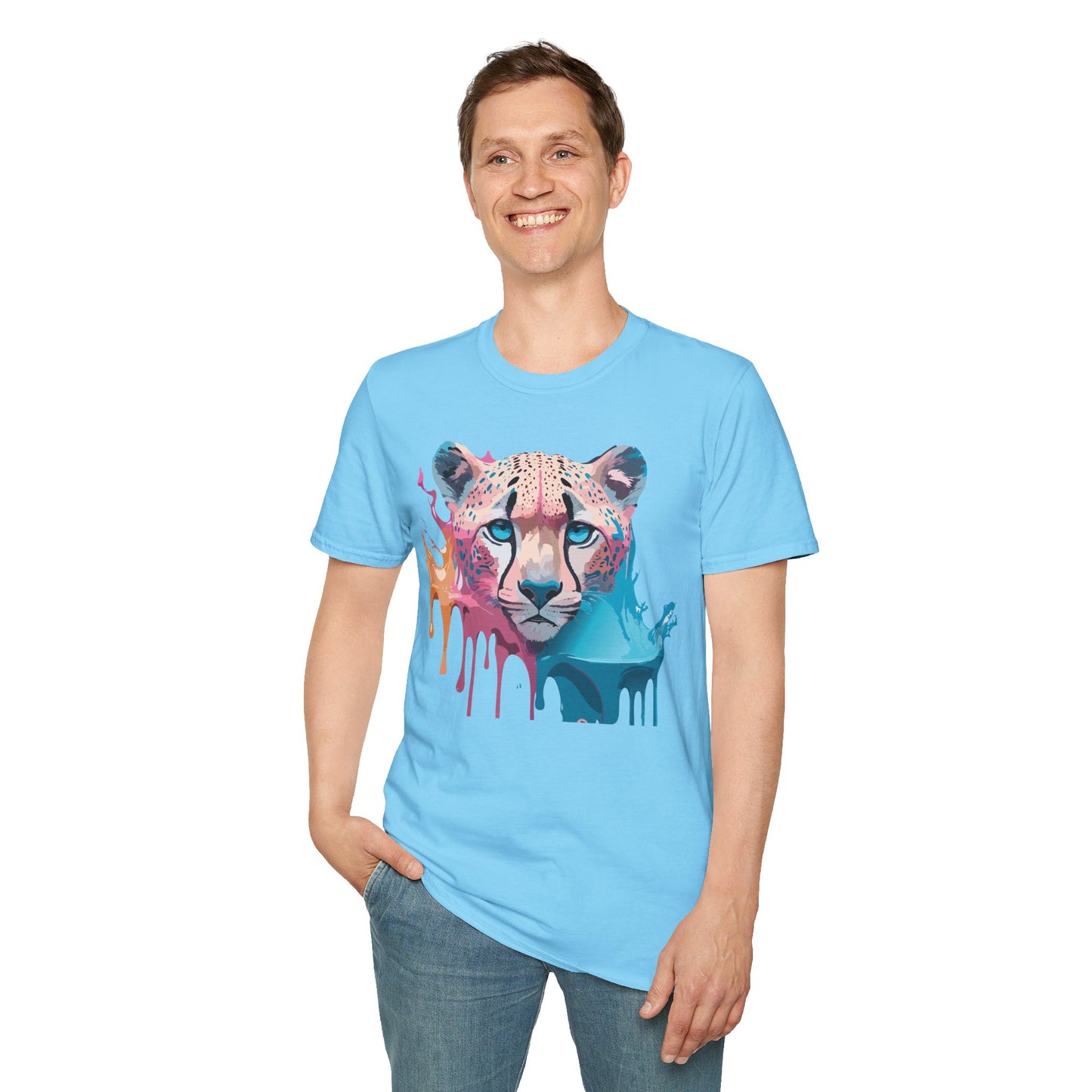 Cheetah Shirt, Shirt with Cheetah, Cheetah Tee, Shirt with Animals