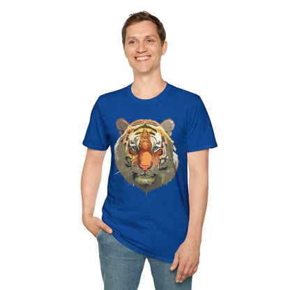 Unisex Tiger Shirt Gildan Softstyle 64000 Cotton Tee For Everyday Comfort