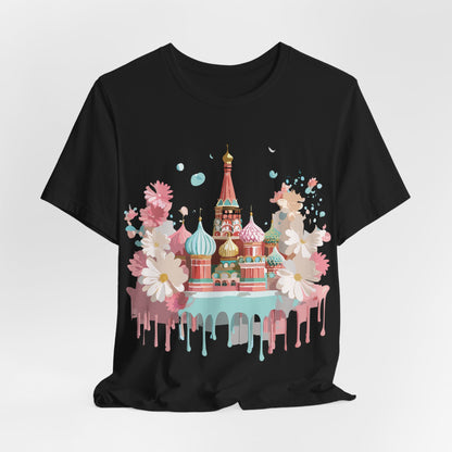 Natural Cotton Tee Shirt - Beautiful Places Collection - Moscow Printify