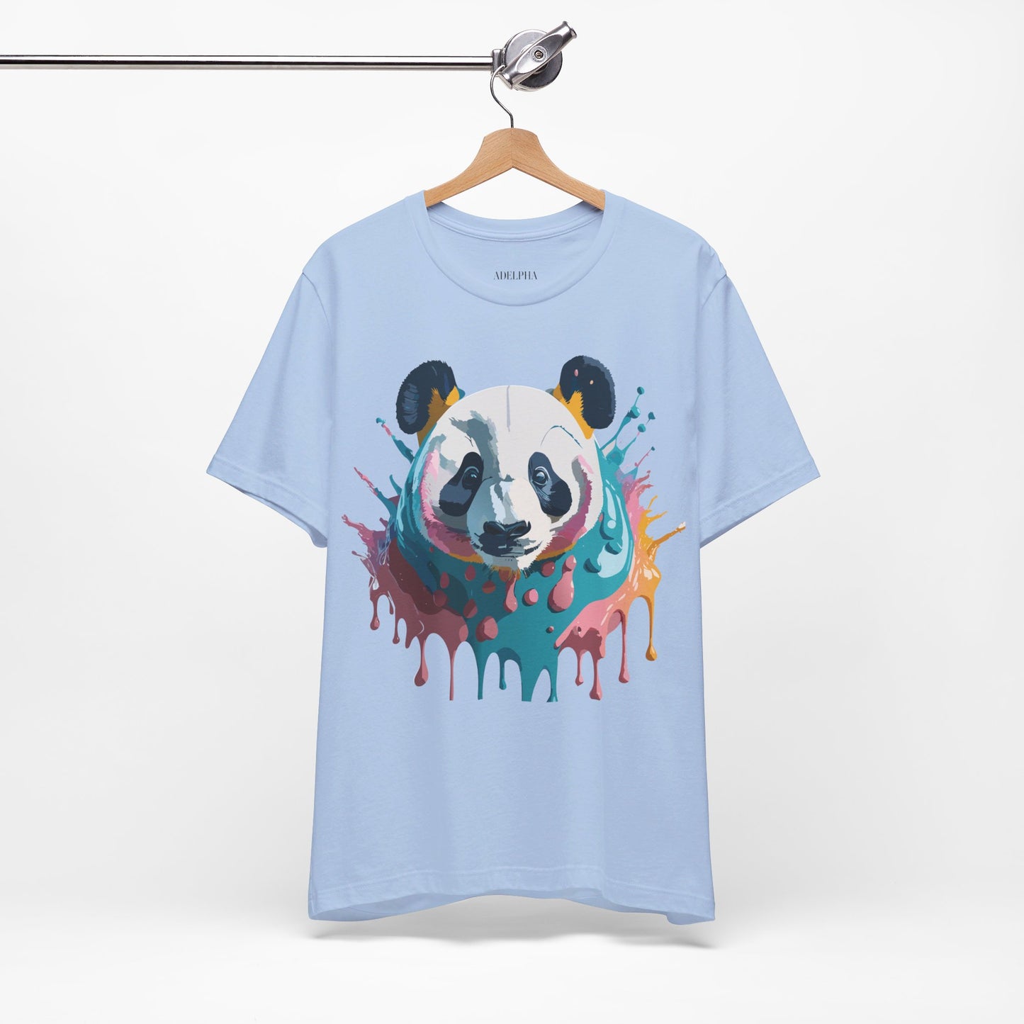 Natural Cotton Tee Shirt with Panda