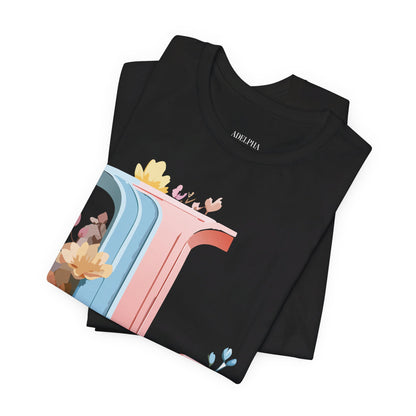 Natural Cotton Tee Shirt - Letters Collection - L Printify