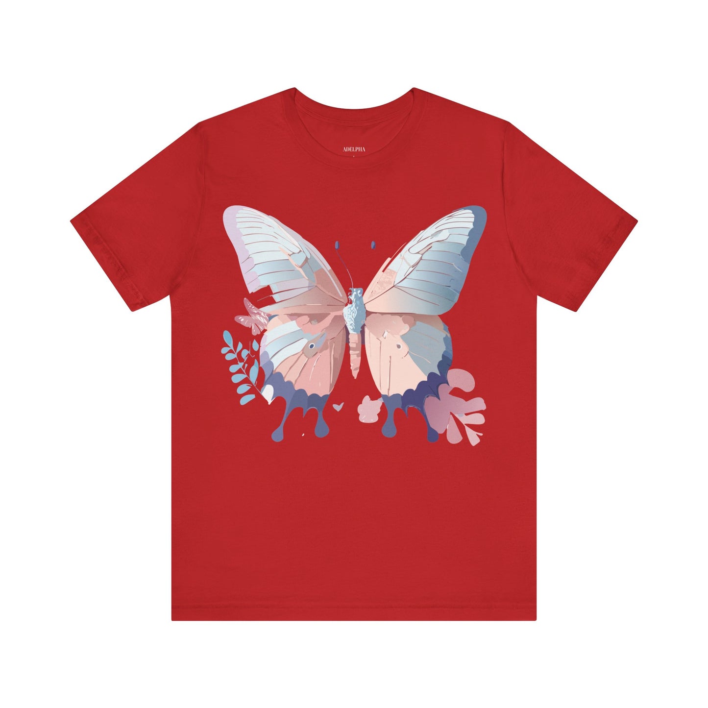 T-Shirt aus natürlicher Baumwolle mit Schmetterling